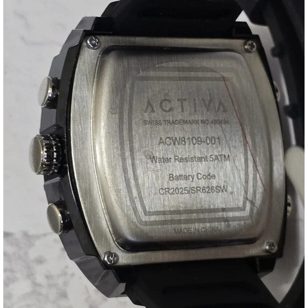 Activa X Invicta Diaital Essentials Men's Watch 45mm Black ACW8109-001 Brand New